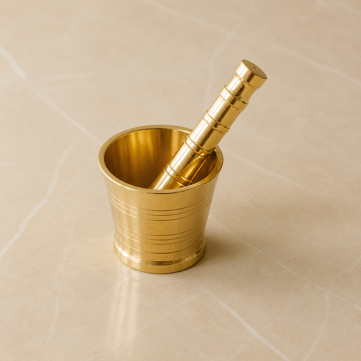 Brass Khalbatta – Traditional Spice Grinder