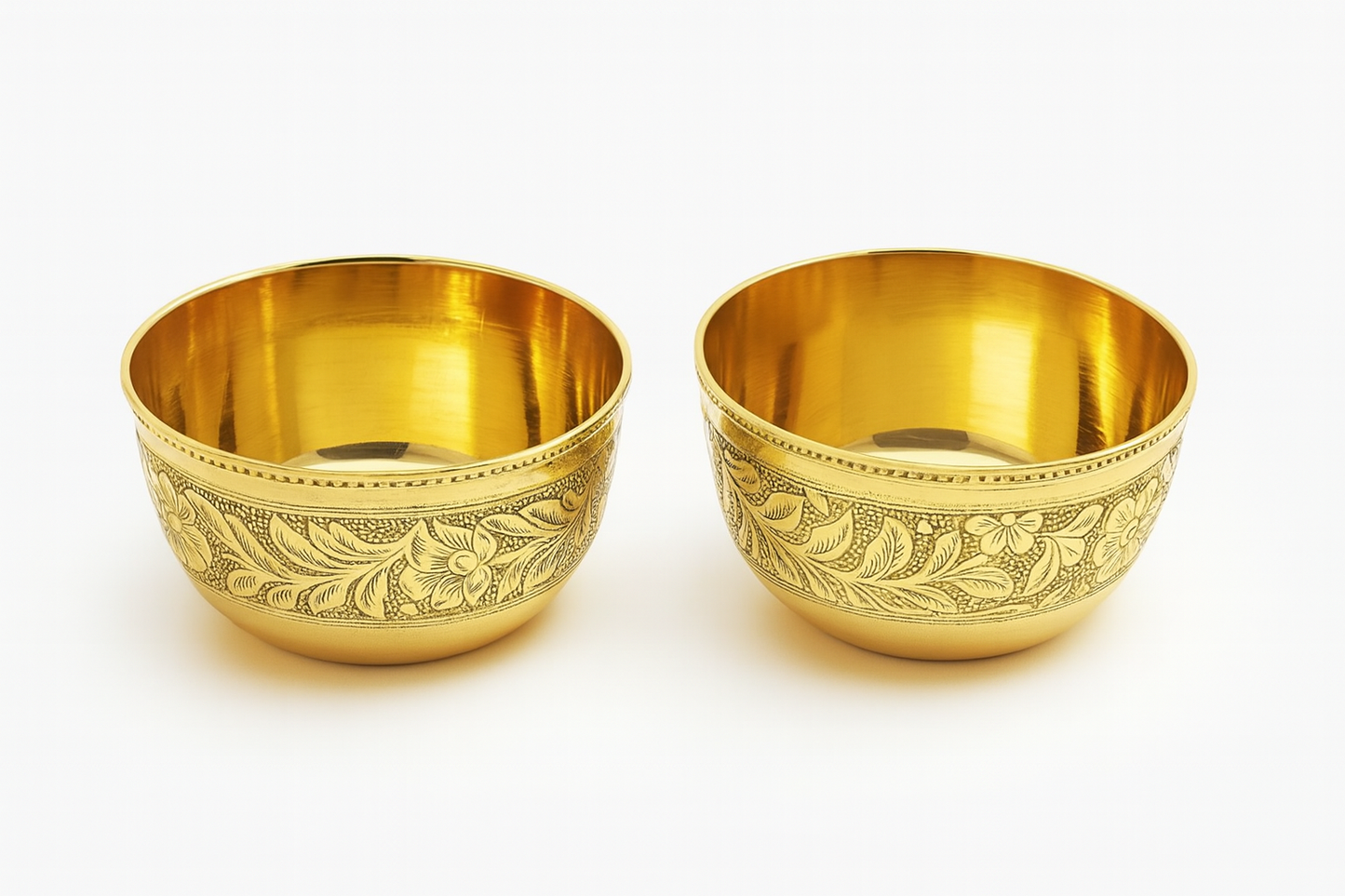 Premium Brass Dinner Thali Set – 30 cm