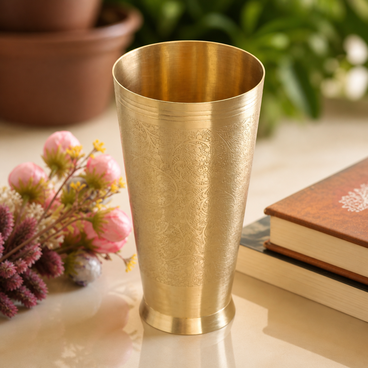 Pure Brass Glass for Daily Detox Water | Ayurvedic Health Benefits