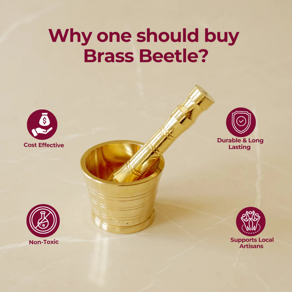 Brass Khalbatta – Traditional Spice Grinder