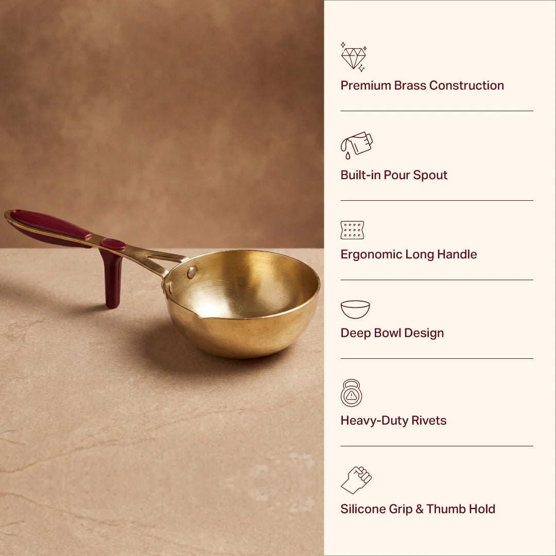 Brass Tadka Pan – Traditional Cooking